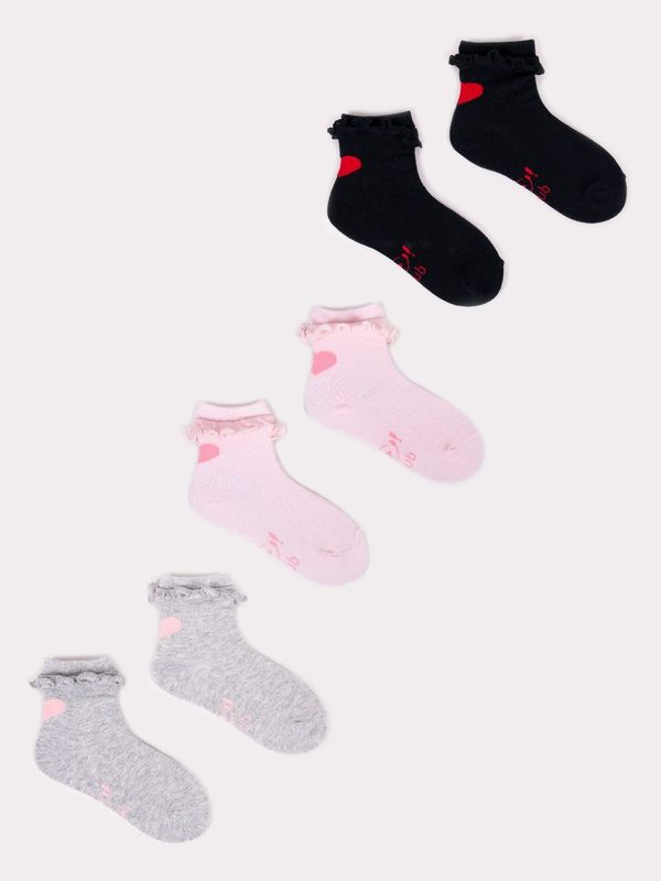 Yoclub Yoclub Kids's 3Pack Socks With Frill SKA-0069G-000J-001