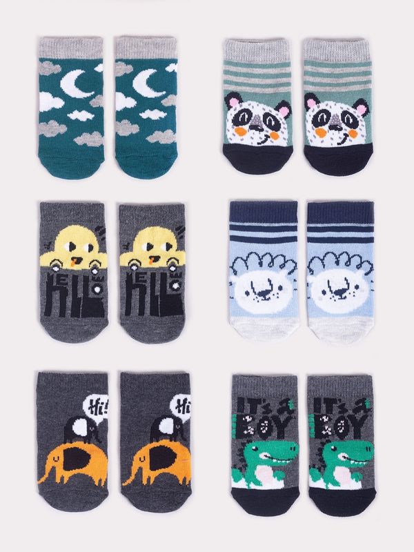 Yoclub Yoclub Kids's 6Pack Baby Boy's Socks SKA-0123C-AA00-002