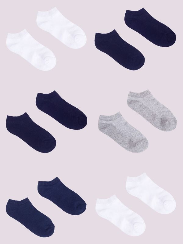 Yoclub Yoclub Kids's Ankle Thin Socks Basic Colours 6-Pack P1
