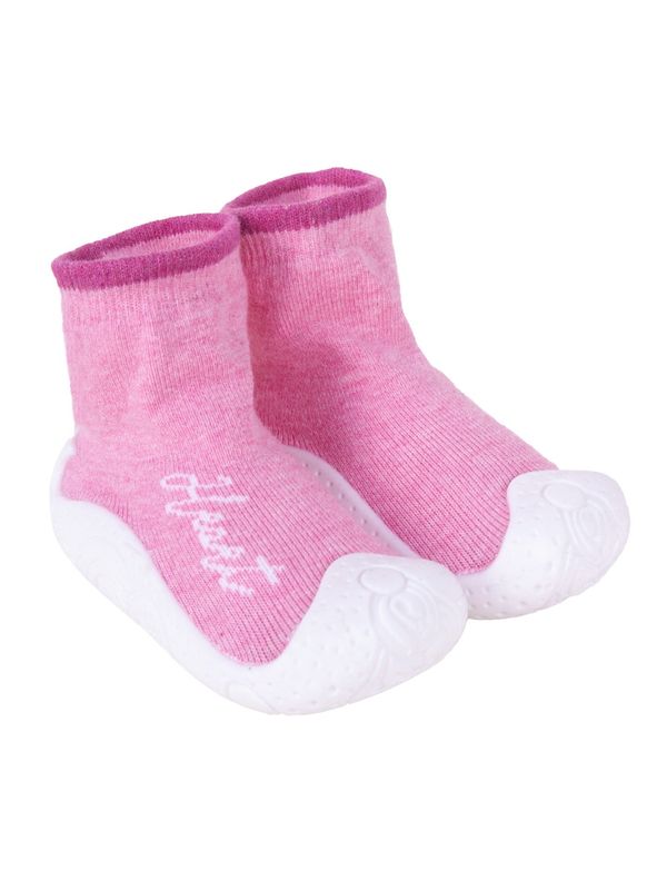 Yoclub Yoclub Kids's Baby Girls' Anti-skid Socks With Rubber Sole OBO-0136G-AA0B