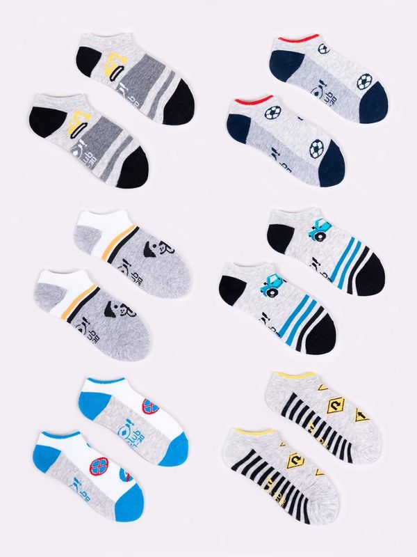Yoclub Yoclub Kids's Boys' Ankle Cotton Socks Patterns Colours 6-pack SKS-0008C-AA00-001
