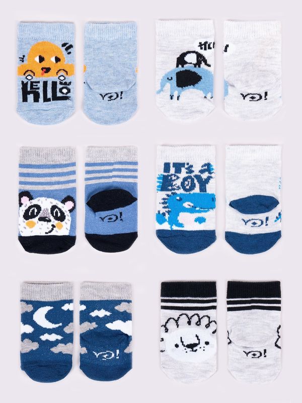 Yoclub Yoclub Kids's Boys Cotton Socks 6-Pack SKA-0123C-AA00