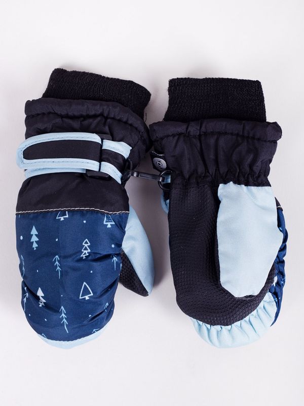 Yoclub Yoclub Kids's Children's Winter Ski Gloves REN-0227C-A110 Navy Blue