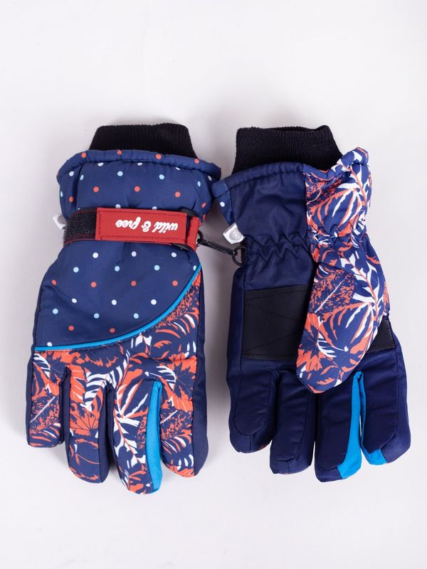 Yoclub Yoclub Kids's Children's Winter Ski Gloves REN-0242G-A150 Navy Blue