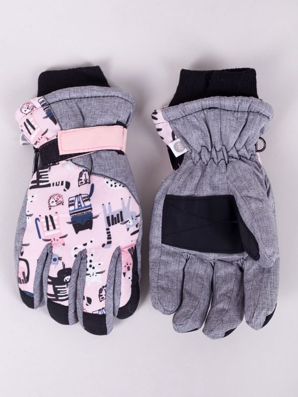 Yoclub Yoclub Kids's Children's Winter Ski Gloves REN-0246G-A150