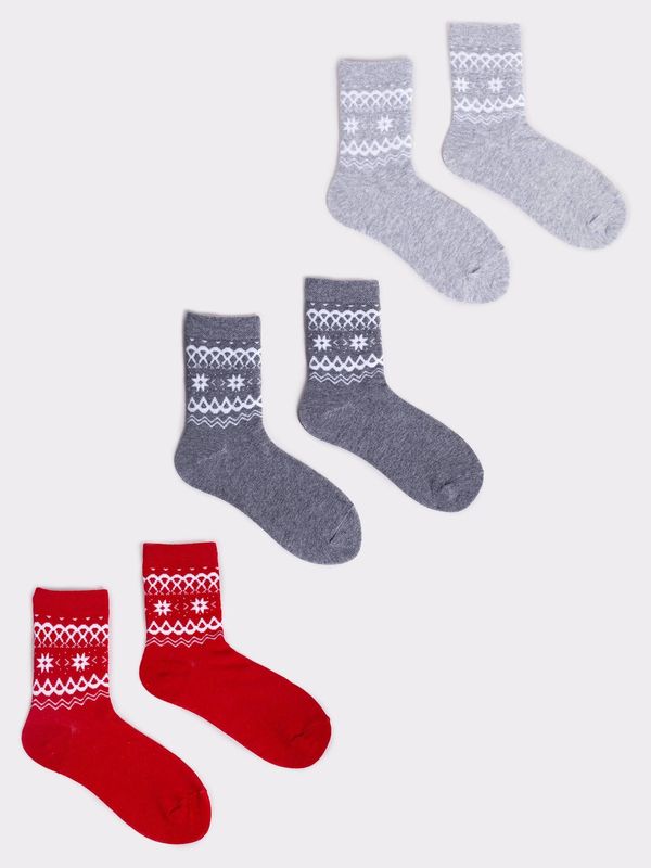 Yoclub Yoclub Kids's Christmas Socks 3-Pack SKA-X047U-AA00