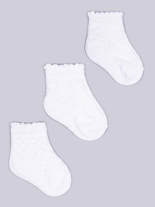 Yoclub Yoclub Kids's Girls' Jacquard Socks 3-pack SKL-0001G-0100