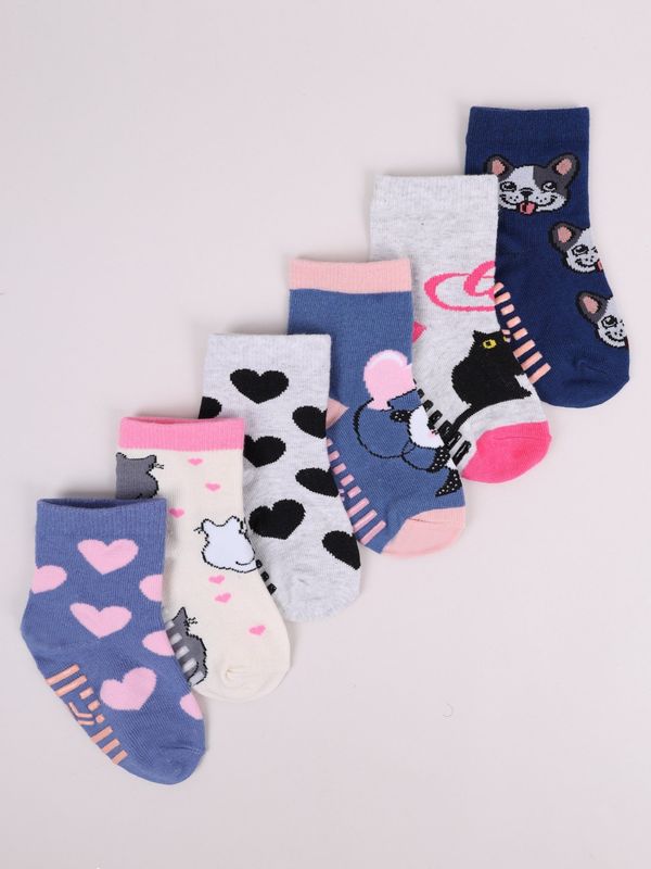 Yoclub Yoclub Kids's Girls' Socks ABS 6-Pack SKA-0002G-AA0A-005