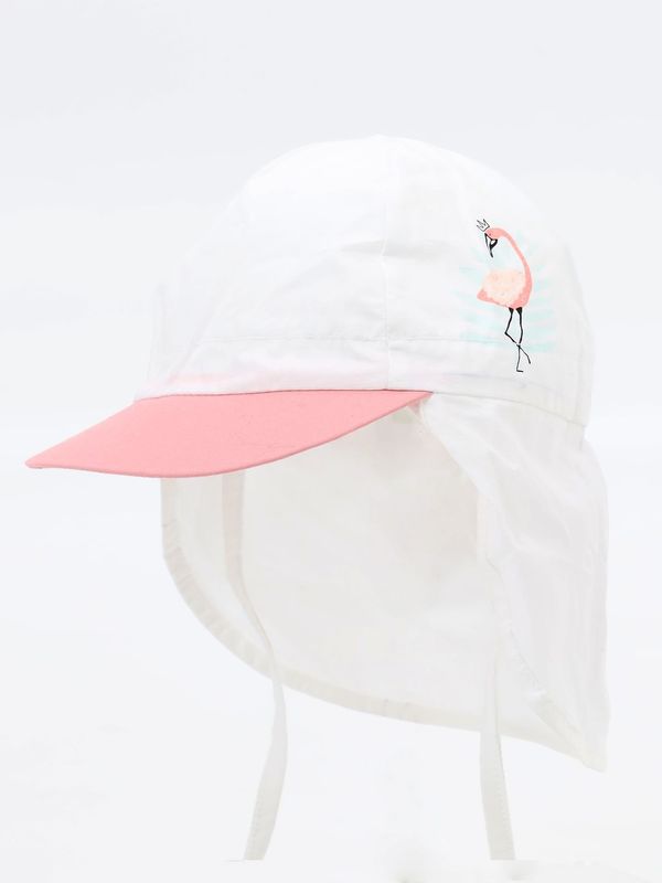 Yoclub Yoclub Kids's Girls' Summer Hat With Neck Protection CLE-0120G-0100