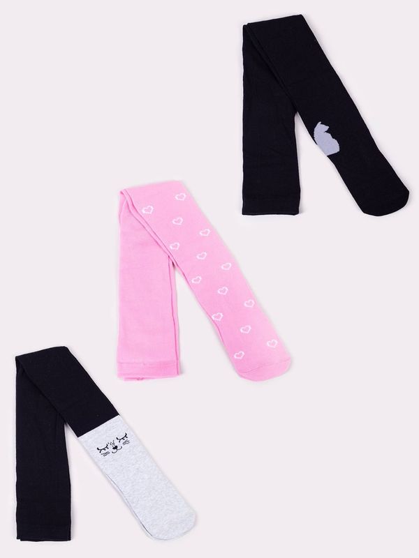 Yoclub Yoclub Kids's Girls' Tights 3-Pack RAB-0003G-AA00-023