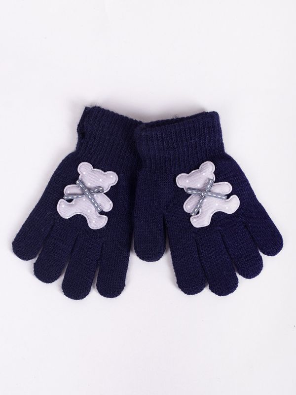 Yoclub Yoclub Kids's Gloves RED-0235G-AA5B-001 Navy Blue