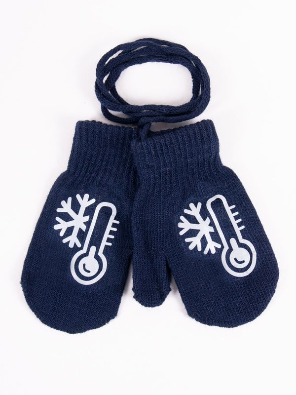 Yoclub Yoclub Kids's Gloves RED-0236C-AA10-004 Navy Blue