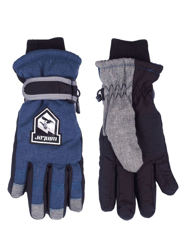 Yoclub Yoclub Kids's Gloves REN-0338C-A250 Navy Blue