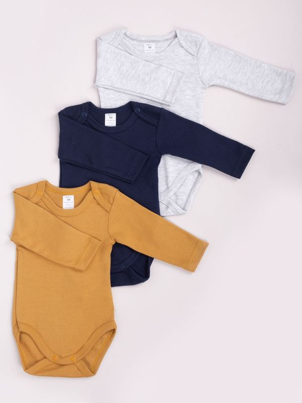 Yoclub Yoclub Kids's Long Sleeve Bodysuits 3-Pack BOD-0201C-003D