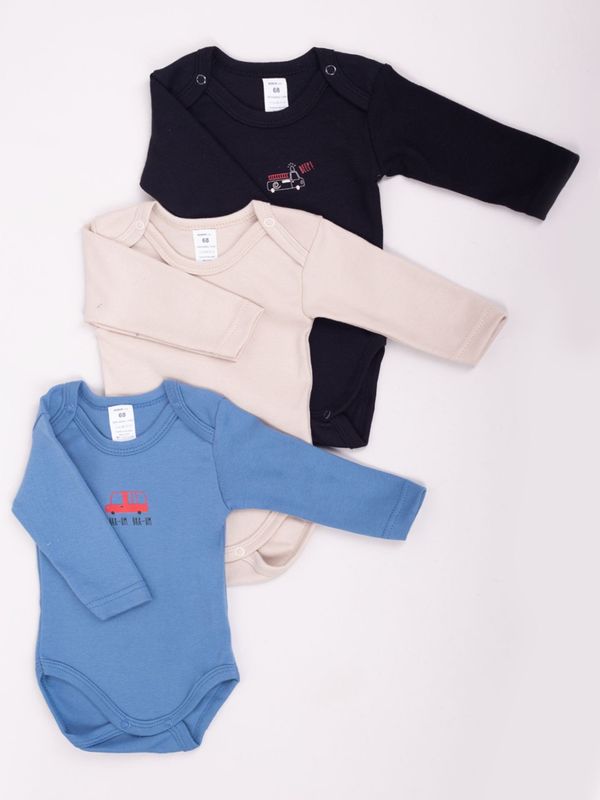 Yoclub Yoclub Kids's Long Sleeve Bodysuits 3-Pack BOD-0202C-A13D