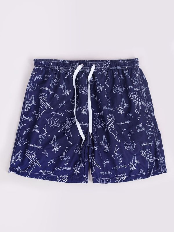 Yoclub Yoclub Kids's Swimsuits Boys' Beach Shorts P2 Navy Blue