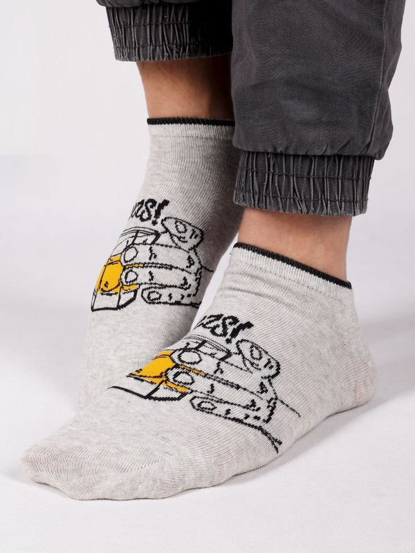 Yoclub Yoclub Man's Ankle Funny Cotton Socks Pattern 2 Colours