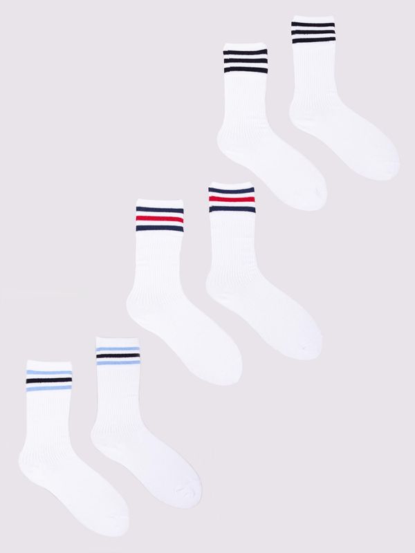 Yoclub Yoclub Unisex's Mens' Socks Basic Colours 3-Pack SKA-0130U-0100