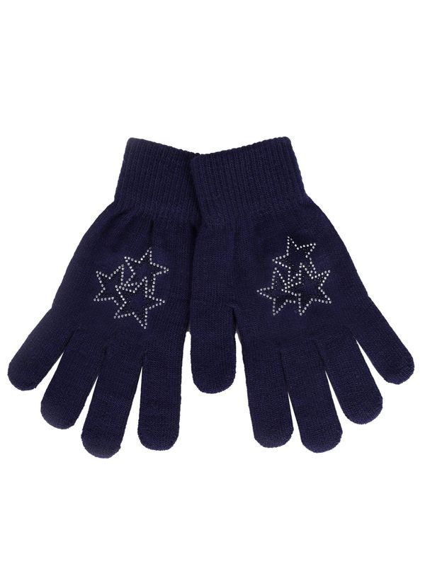 Yoclub Yoclub Woman's Gloves RED-0016K-AA50-014 Navy Blue