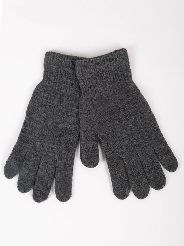 Yoclub Yoclub Woman's Women'S Basic Gray Gloves RED-MAG2K-0050-007
