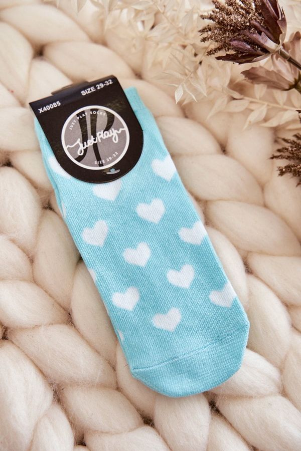 Kesi Youth socks with heart pattern Mint