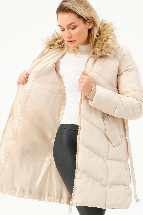 dewberry Z6767 DEWBERRY WOMEN'S COAT-STONE