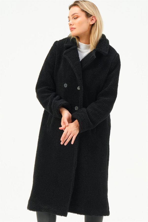 dewberry Z6775 DEWBERRY WOMEN'S COAT-BLACK