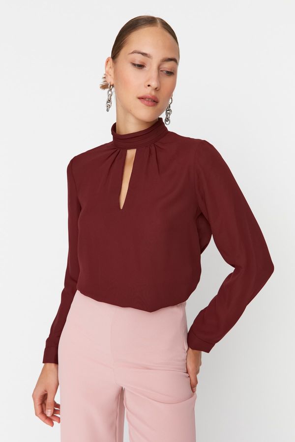 Trendyol Ženska bluza Trendyol Collar detailed