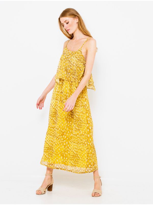 CAMAIEU Ženska haljina CAMAIEU Yellow Abstract