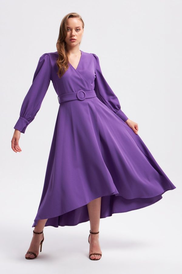 Gusto Ženska haljina Gusto 23KG006330/Purple