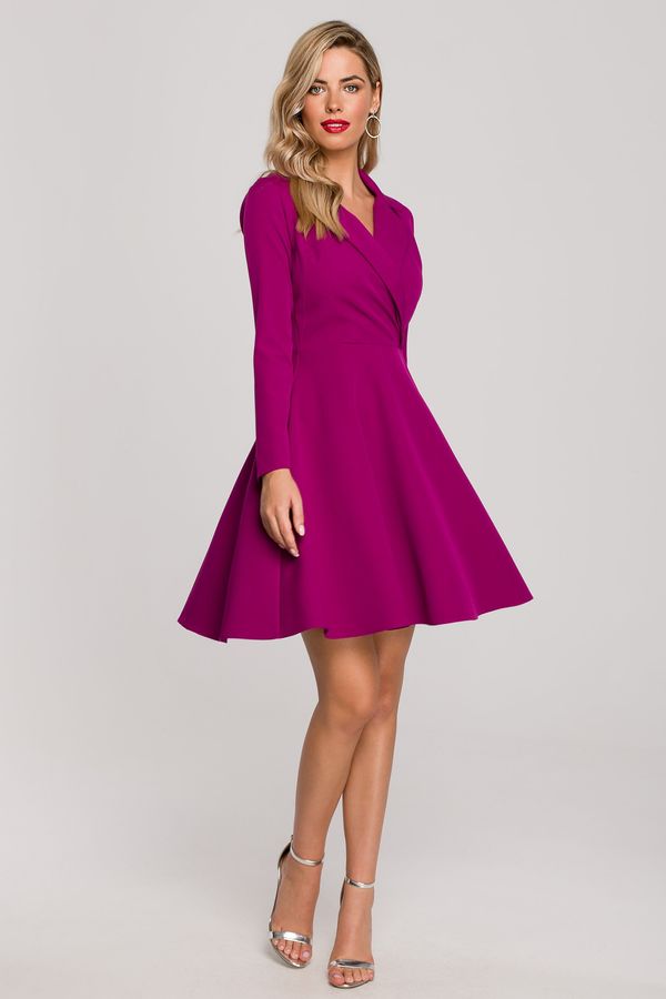 Makover Ženska haljina Makover Makover_Dress_K138_Crepe_Pink