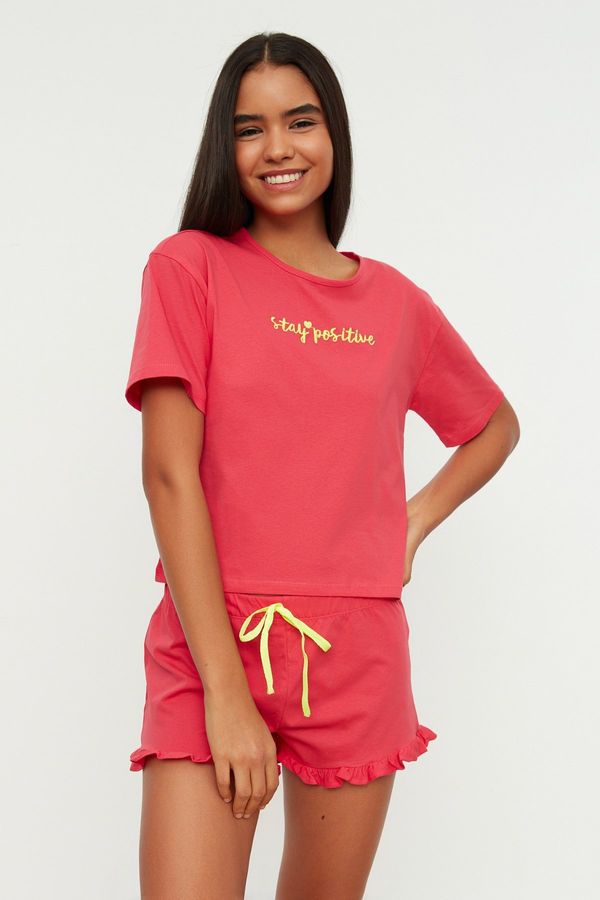 Trendyol Ženska pidžama komplet Trendyol Printed