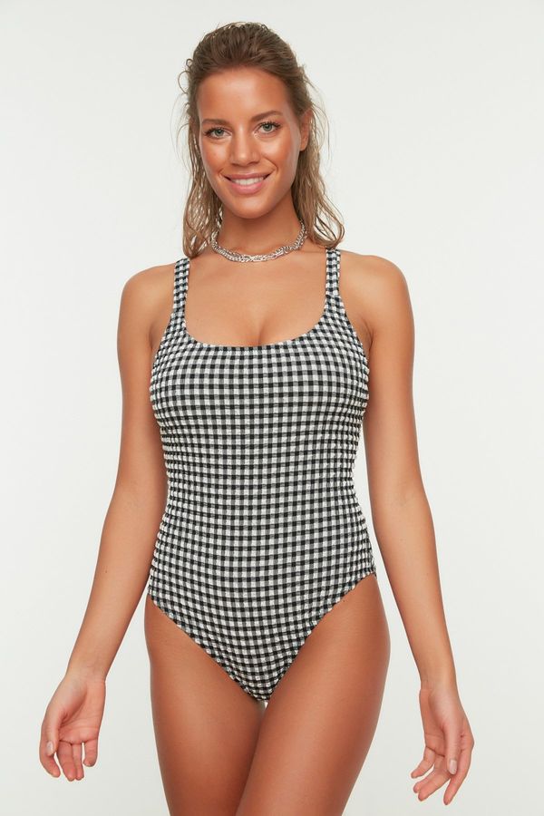 Trendyol Ženski kupaći kostim Trendyol Checkered
