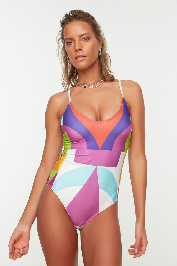 Trendyol Ženski kupaći kostim Trendyol Multicolored