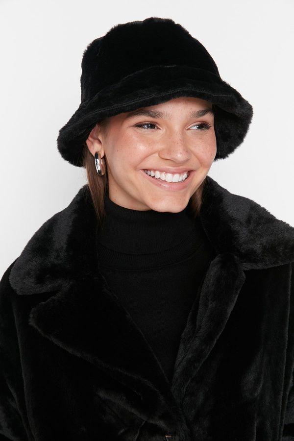 Trendyol Ženski šešir Trendyol TWOAW23SP00002/Black