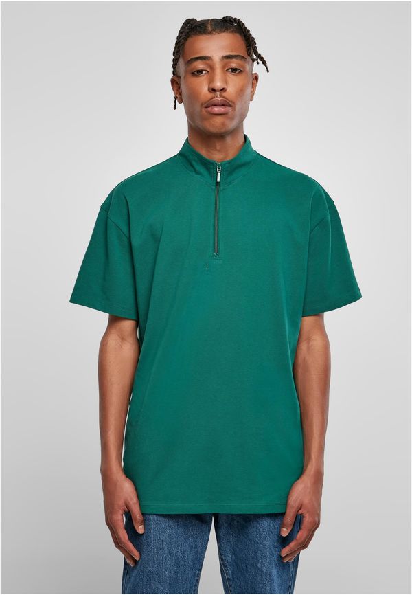 UC Men Zip Pique Tee Boxes Green