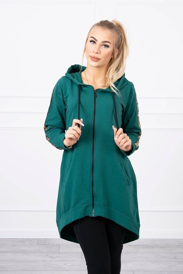 Kesi Zip-up sweatshirt at the back green