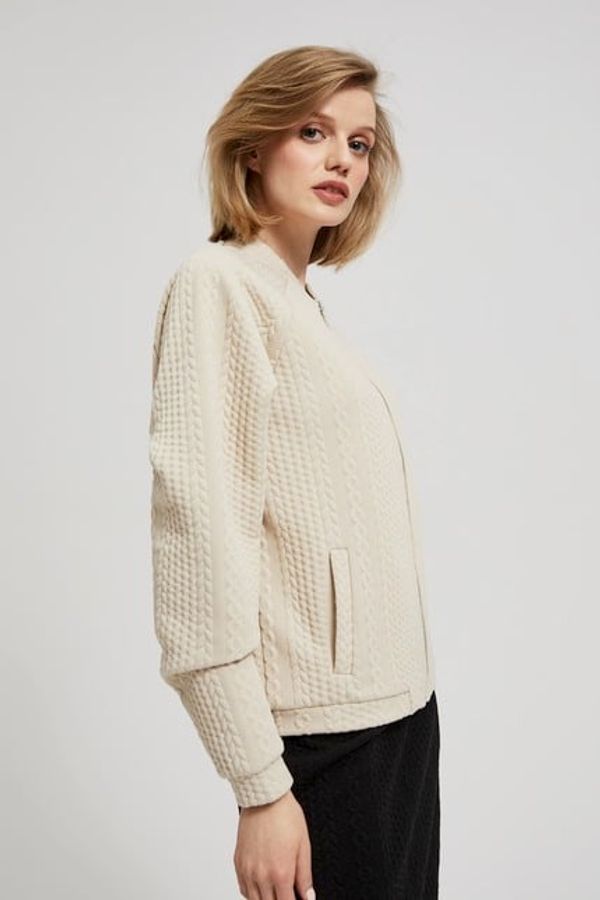 Moodo Zippered sweatshirt with pockets