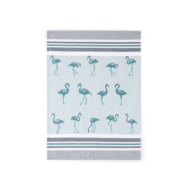 Zwoltex Zwoltex Unisex's Dish Towel Flamingi Green/Pattern