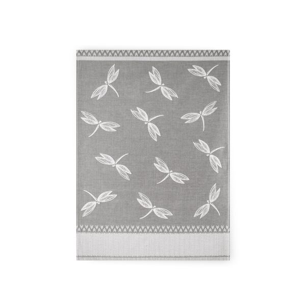 Zwoltex Zwoltex Unisex's Dish Towel Ważki Grey/Pattern