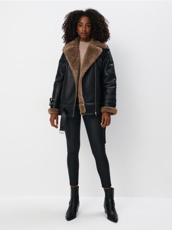 Mohito Mohito - Jakna s krznenim ovratnikom