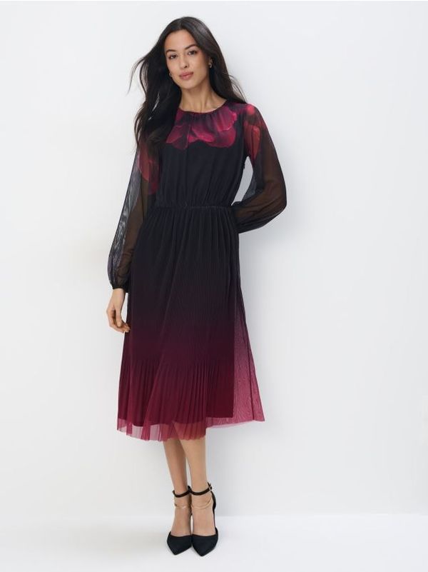 Mohito Mohito - Mesh pletena midi haljina