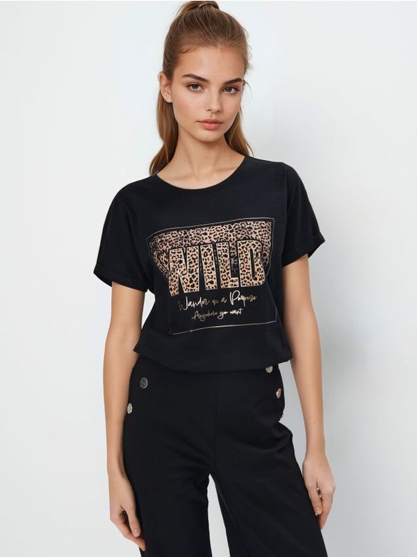 Mohito Mohito - Pamučna majica kratkih rukava sa štampom