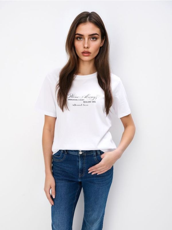 Mohito Mohito - Pamučna majica kratkih rukava sa štampom