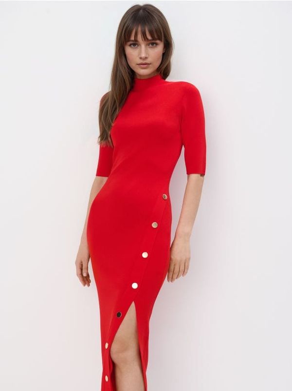 Mohito Mohito - Pletena midi haljina