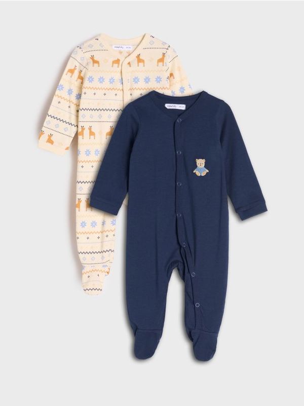 Sinsay Sinsay - 2 pakovanja dječjih kombinezona - mornarsko plava