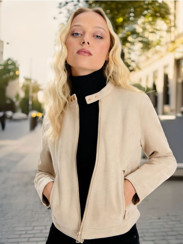 Sinsay Sinsay - Bajkerska jakna - krem