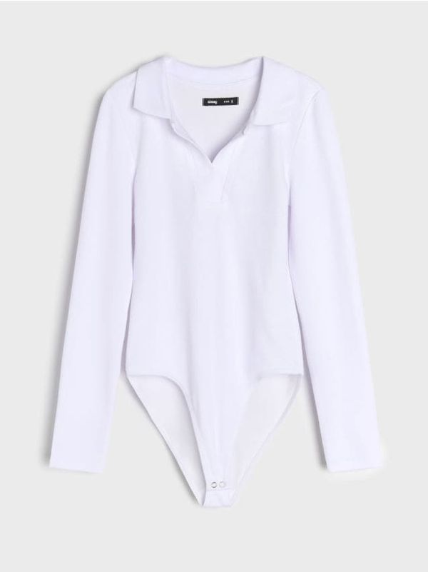 Sinsay Sinsay - Body s dugim rukavima - bijelo