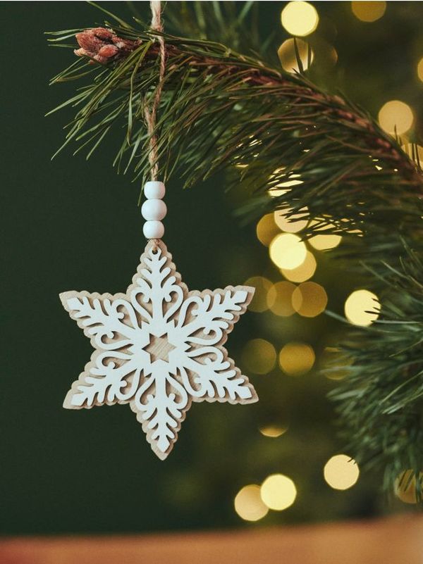 Sinsay Sinsay - Božićni ukras 2 pack - bijelo