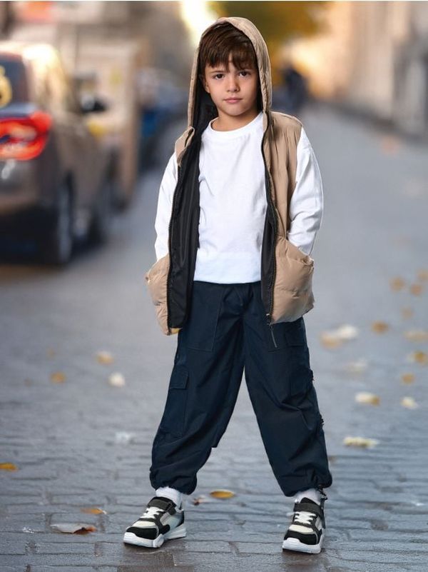 Sinsay Sinsay - Cargo farmerke ACTIVE - mornarsko plava